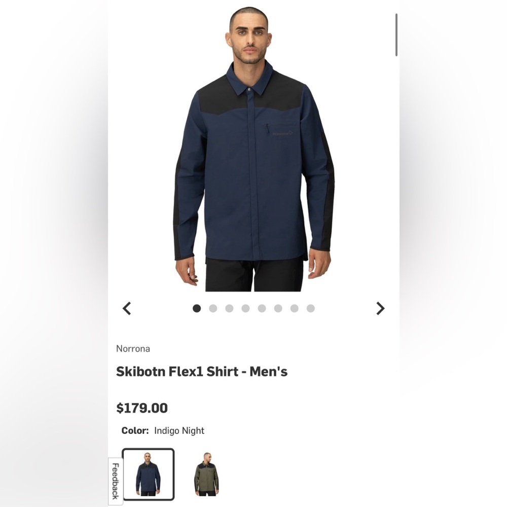 Skibotn Flex1 Men's Shirt Jacket - Indigo Night